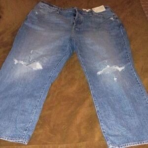 Women's a.n.a. Blue Jeans, Button Fly, Sz 18